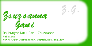 zsuzsanna gani business card